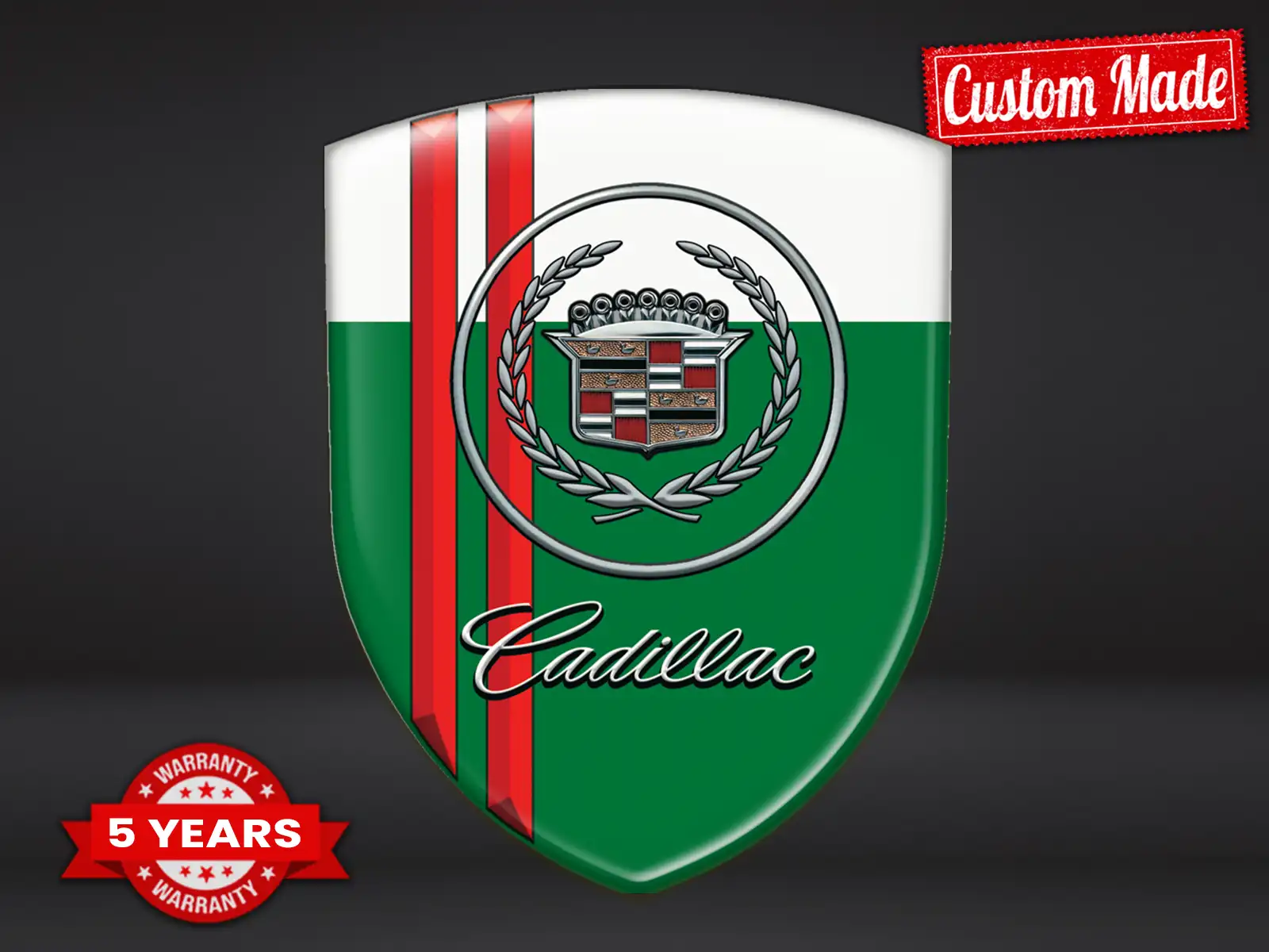 Cadillac Emblema En Relieve Máximo Duradero Estilo Pro Rendimiento